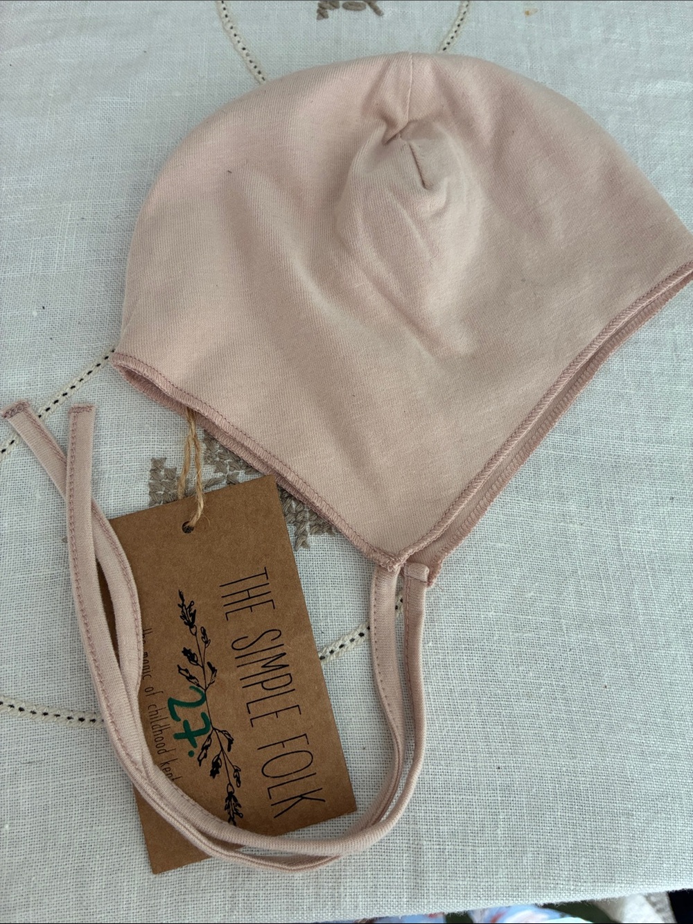 Kids Pink Bonnet